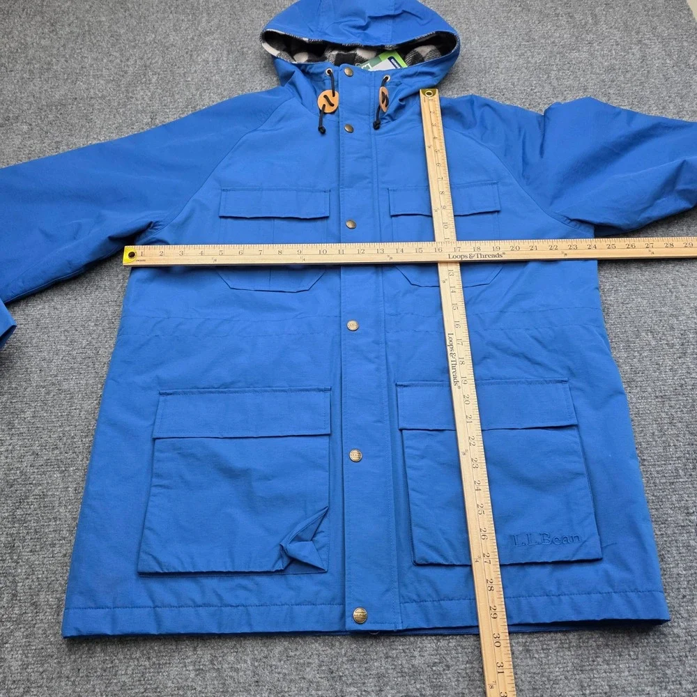 L.L. Bean Original Baxter State Parka '82 Mens L Royal Blue Wool Lined 3M Jacket